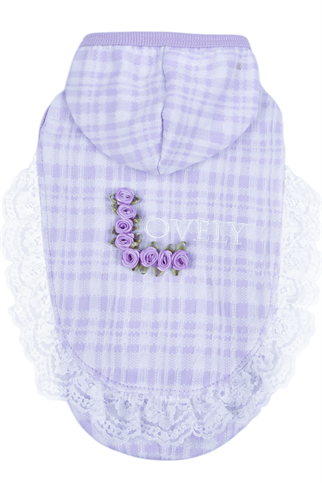 Pinkaholic New York Alyse Kapüşonlu Köpek Sweat Mor