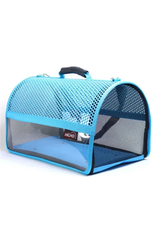 Migno Flybag Voyager Fileli-Şeffaf Model Kedi Köpek Taşıma Çantaları - Turkuaz