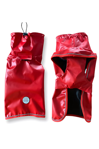 Fluffy Buddies Kırmızı Yağmurluk - M