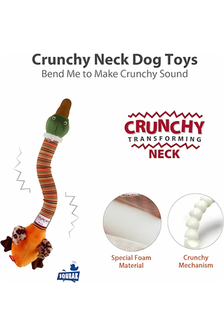 Gigwi Crunchy Sesli Ördek Peluş Kedi Köpek Oyuncağı 42 cm