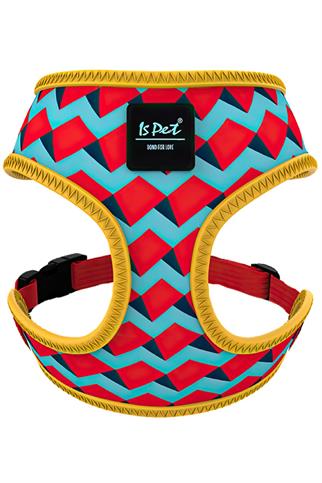 Ispet Blue Zigzag Airmesh Dog Chest Bowl