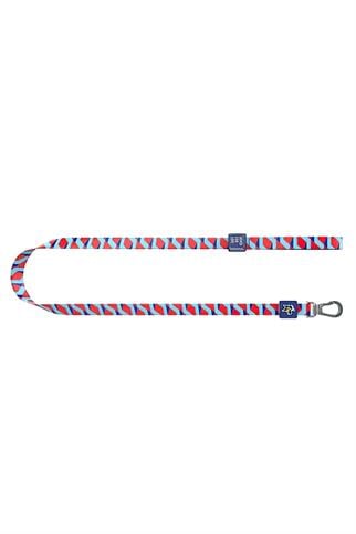 Ispet Mavi Zigzag Köpek Gezdirme kayışı