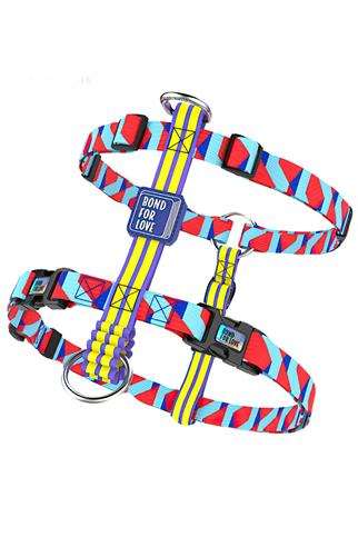 Ispet Mavi Zigzag Örümcek Tipi Köpek Göğüs Tasması