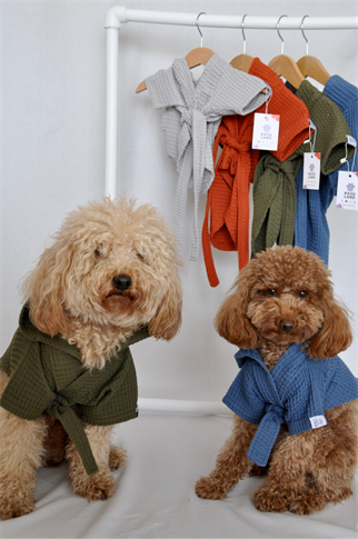 Kajuland Pacific | Waffle Köpek Bornozu Mavi