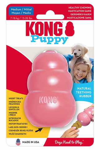 KONG Puppy Yavru Köpekler için Çok Amaçlı Isırma Oyuncağı