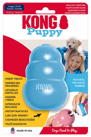 KONG Puppy Yavru Köpekler için Çok Amaçlı Isırma Oyuncağı