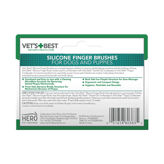 VetS Best Dog And Cat Silicone Finger Toothbrush - 5 Pieces