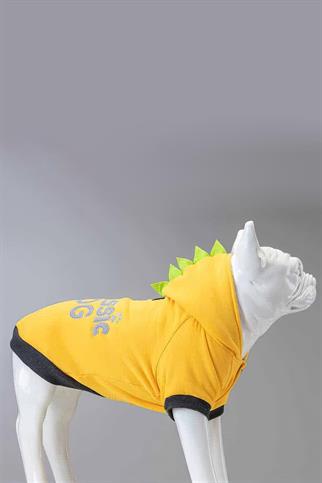 Lindodogs Jurassic Dog Köpek Sweatshirt Sarı