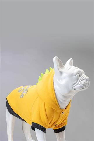 Lindodogs Jurassic Dog Köpek Sweatshirt Sarı