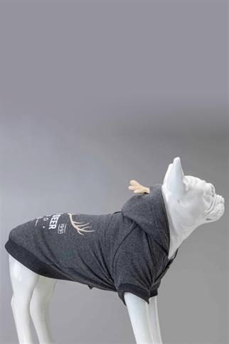 Lindodogs North Deer Küçük ve Orta Irk Köpek Antrasit Sweatshirt