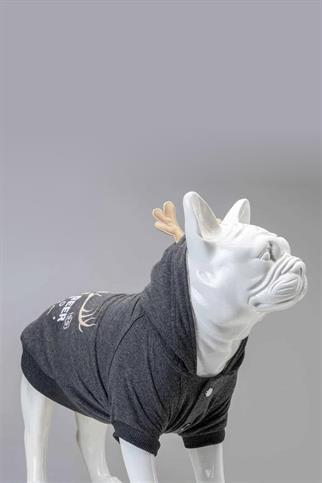 Lindodogs North Deer Küçük ve Orta Irk Köpek Antrasit Sweatshirt
