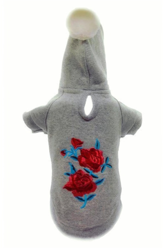 Lindodogs Rose Küçük ve Orta Irk Köpek Sweatshirt Gri