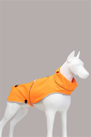 Lindodogs Softshell Neon Turuncu Küçük,Orta ve Büyük Irk Köpek Yağmurluğu