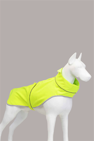 Lindodogs Softshell Neon Yeşil Küçük,Orta ve Büyük Irk Köpek Yağmurluğu