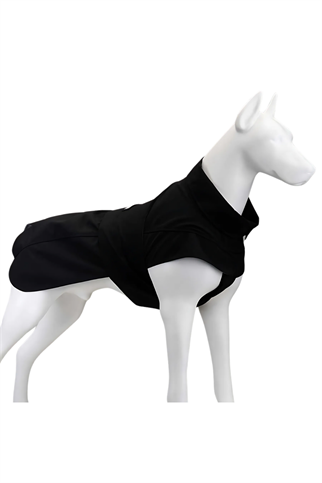 Lindodogs Trenchkot Black Su Geçirmez Köpek Yağmurluğu
