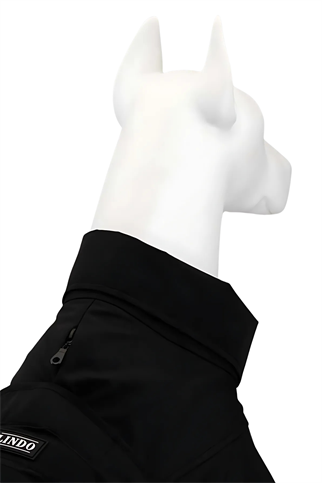 Lindodogs Trenchkot Black Su Geçirmez Köpek Yağmurluğu