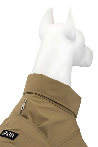 Lindodogs Trenchkot M.Coffee Su Geçirmez Köpek Yağmurluğu