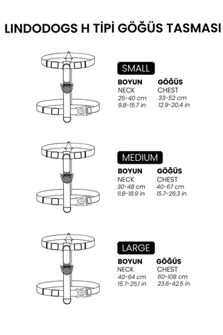 Lindodogs Urban Glow Mint H Tipi Göğüs Tasması
