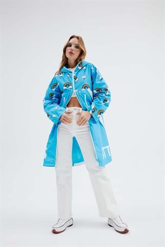 Little Monster Blue Rainbow Rain