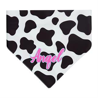 Little Monsters Cow Print ANGEL Bandana