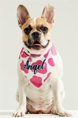 Little Monsters Cow Print ANGEL Bandana