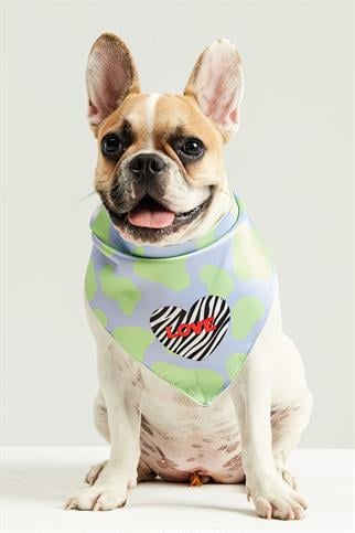 Little Monsters Cow Print LOVE Bandana