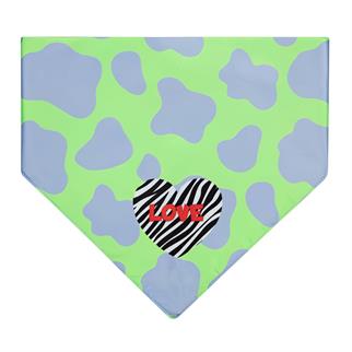 Little Monsters Cow Print LOVE Bandana