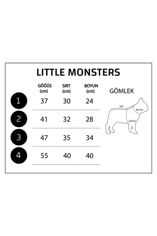 Little Monsters Pink Striped Gömlek