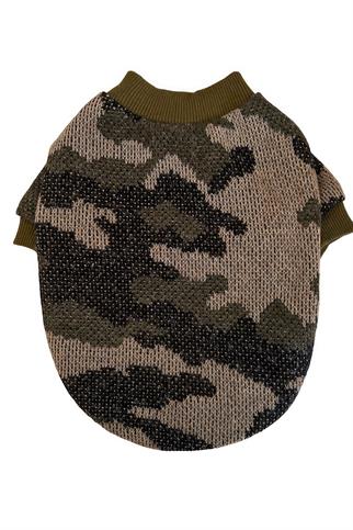 Lolidogs Army Kamuflaj Desenli Triko Köpek Kazağı