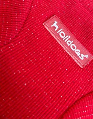 Lolidogs Basics - Kaşkorse Köpek Sweatshirtü Sparkle Red