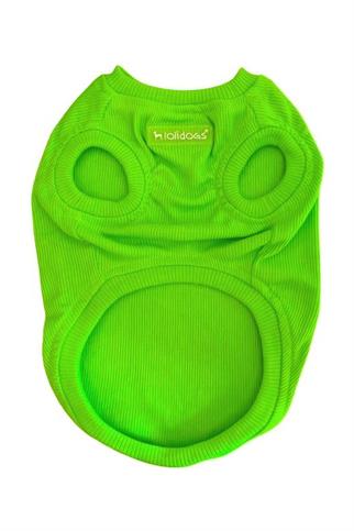 Lolidogs Basics - Kaşkorse Köpek Tshirtü Neon Yesil