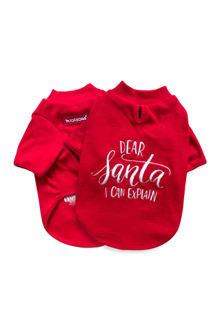Lolidogs Dear Santa i Can Explain Köpek Basic Sweatshirt