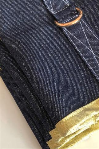 Lolidogs Gold Simli Kot Köpek Göğüs Tasması