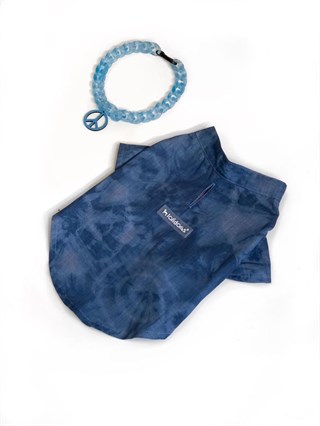 Lollidogs Hippie Batik Washing Jeans Dog Shirt