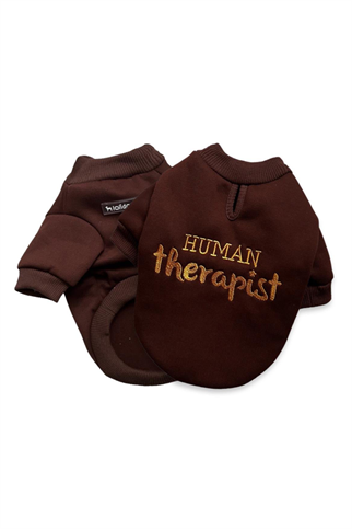 Lolidogs Human Therapist Nakışlı Köpek Sweatshirtü