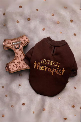 Lolidogs Human Therapist Nakışlı Köpek Sweatshirtü
