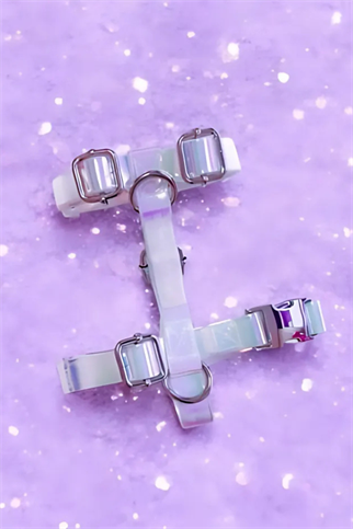 Lolidogs Jelly Lux Collection Köpek Göğüs Tasması Pearl Hologram