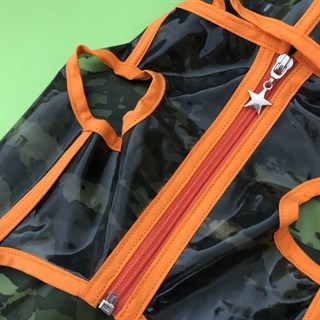 Lolidogs Kamuflaj Desenli Şeffaf Köpek Yağmuruk