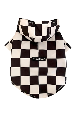 Lolidogs Köpek Yağmurluğu Race Dama Desenli