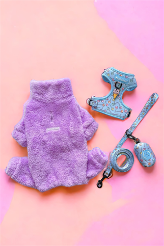 Lolidogs Lavander Peluş Köpek Tulumu Lila