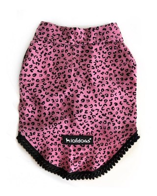 Lollidogs Rita Leopard Patterned Dog Shirt Purple