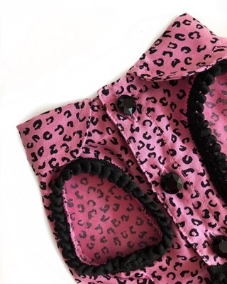 Lollidogs Rita Leopard Patterned Dog Shirt Purple