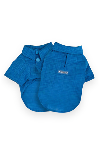 Lolidogs River Müslin Köpek Gömleği Mavi