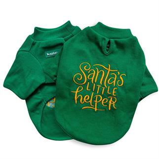 Lolidogs Santas Little Helper Köpek Basic Sweatshirt Yeşil