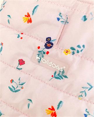 Lolidogs Şişme Köpek Montu Floral Toz Pembe