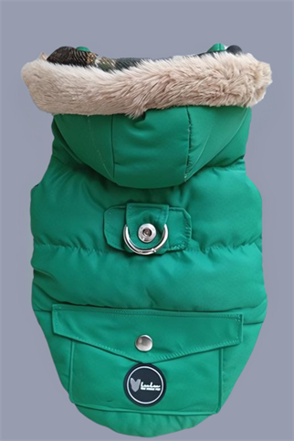 Lulu The Urban Pup The Green Puffer Jacket Köpek Mont