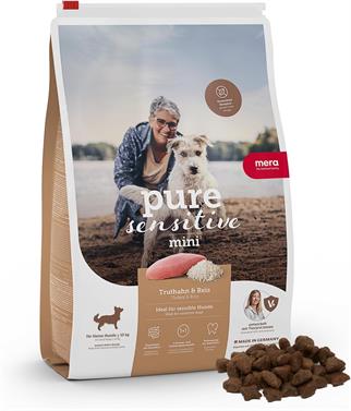 Mera Pure Sensitive Mini Hindi Eti ve Pirinç Küçük Irk Köpek Maması 4 kg