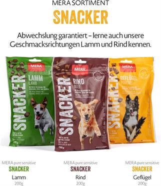 Mera Snacker Kuzulu Yumuşak Köpek Ödül Maması 200 Gram
