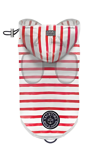 Milk and Pepper Arzel Red Striped Yağmurluk 