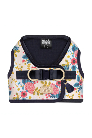 Milk and Pepper Capucine Pink Floral Jacket Göğüs Tasması 